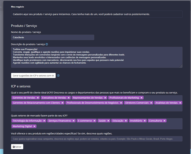 Exemplo de preenchimento