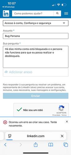 Contact Form do LinkedIn