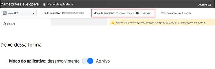 Ative o modo "ao vivo"